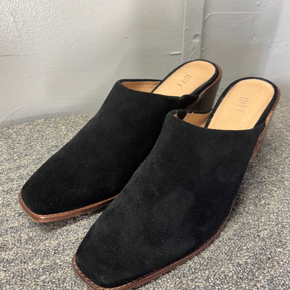 J. Jill Black Suede Mule Clogs